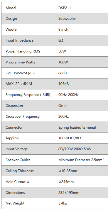 DSP211-spec